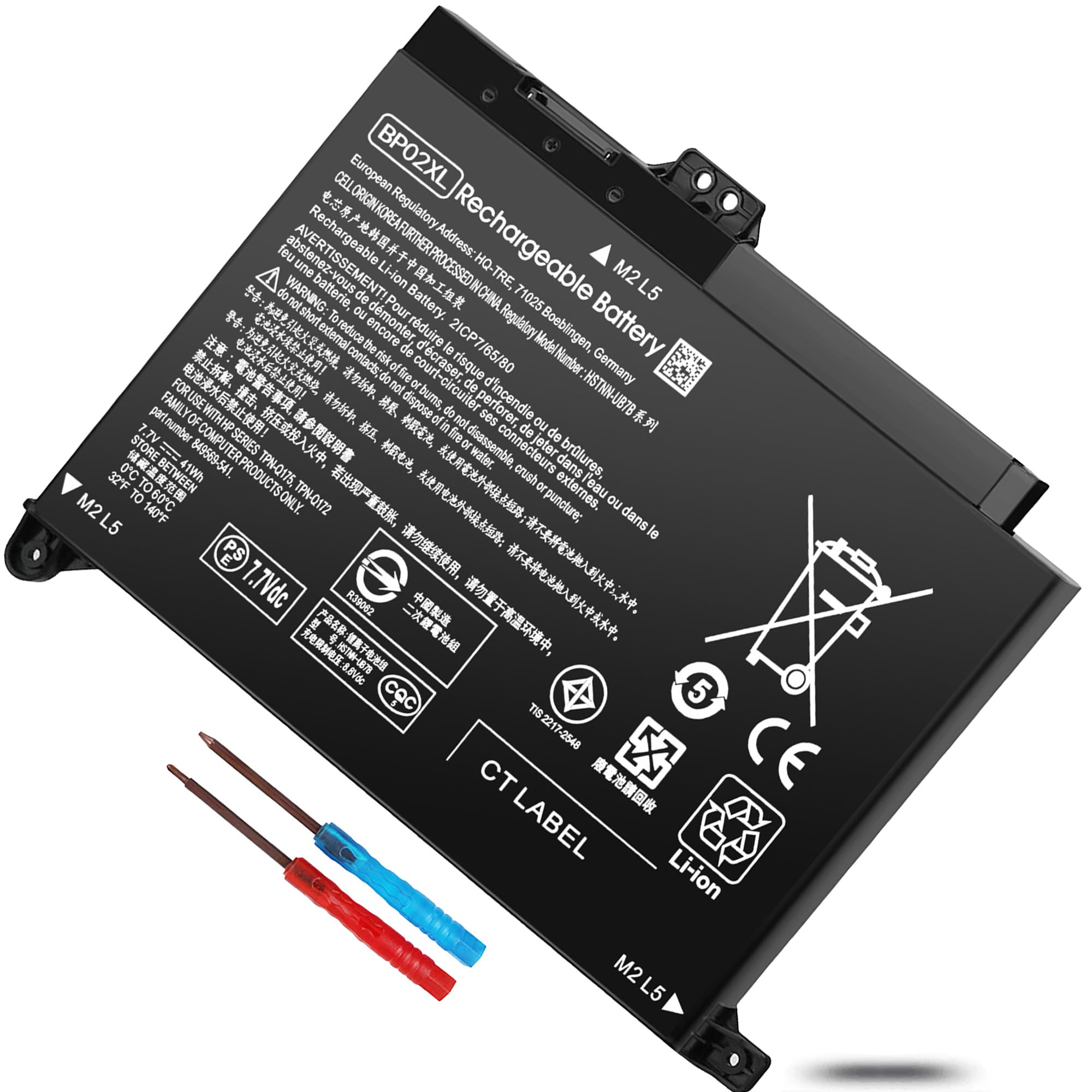 Amazon.com: BP02XL Laptop Battery for HP Pavilion PC 15 15T-AU 15Z